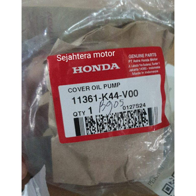 COVER OIL PUMP/TUTUP POMPA OLI asli HONDA BEAT POP 11361-K44-V00