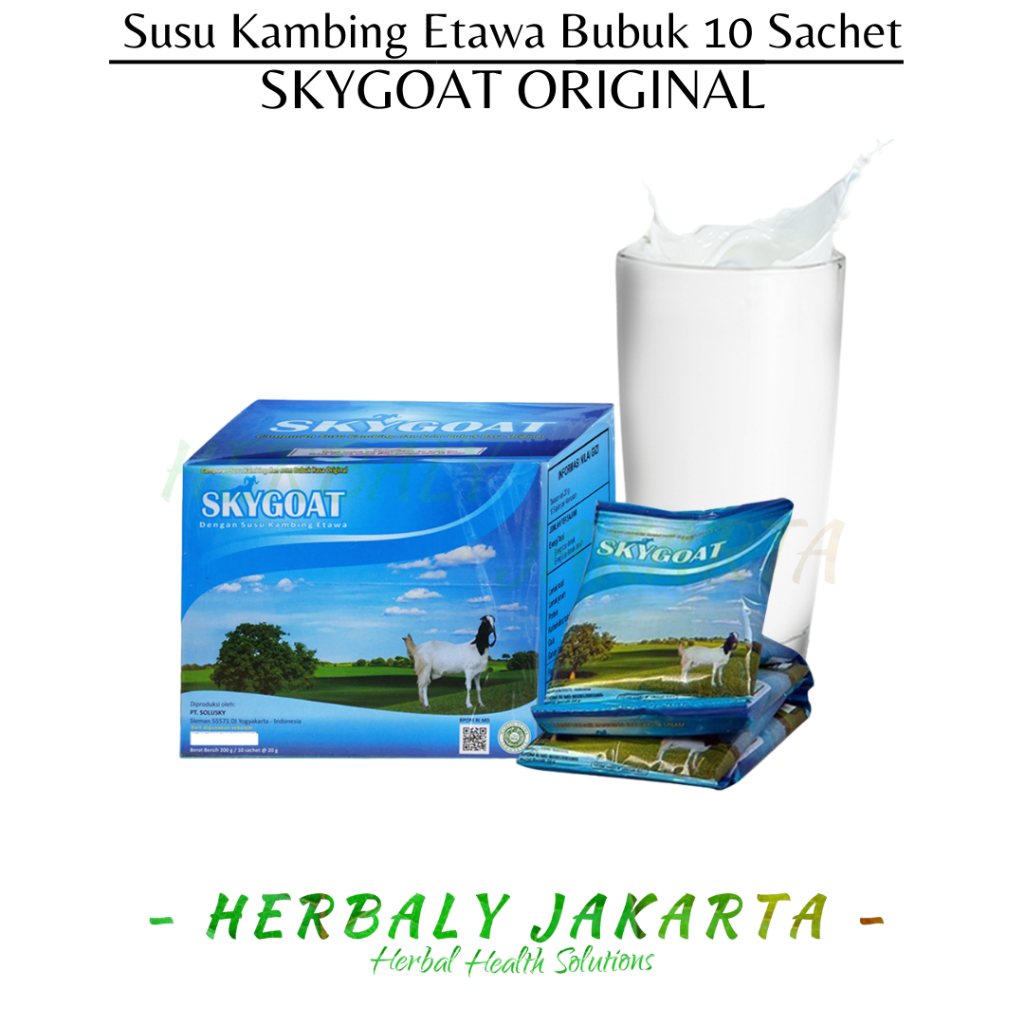 

Promo Skygoat Original Susu Kambing Etawa Bubuk Murni 10 Sachet