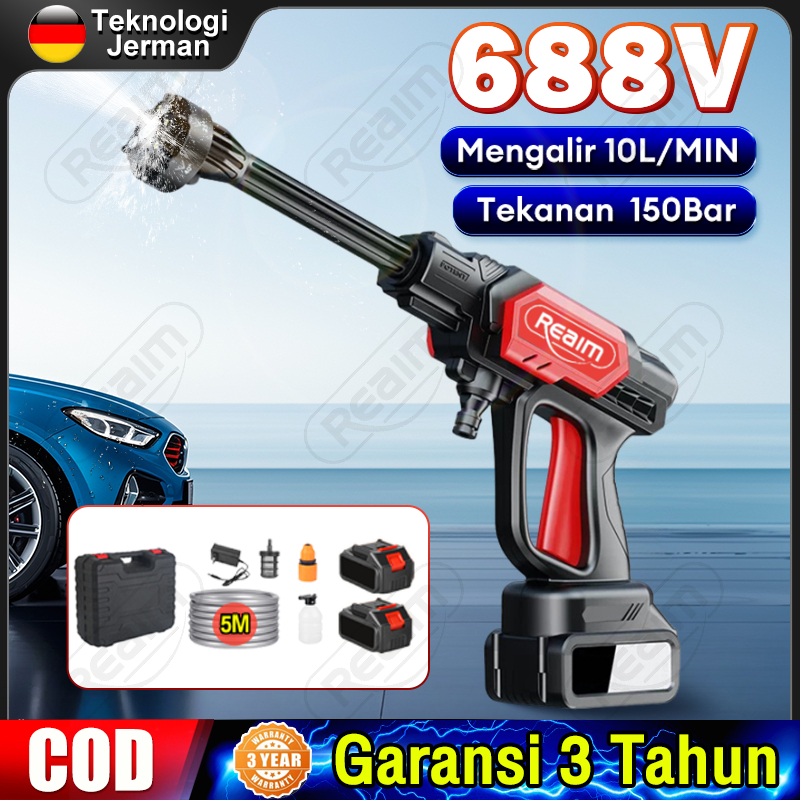 Alat cuci mobil 150bar Jet Cleaner Mesin Cuci Mobil Isi Ulang Pistol Air Listrik Mesin Cuci Mobil Me