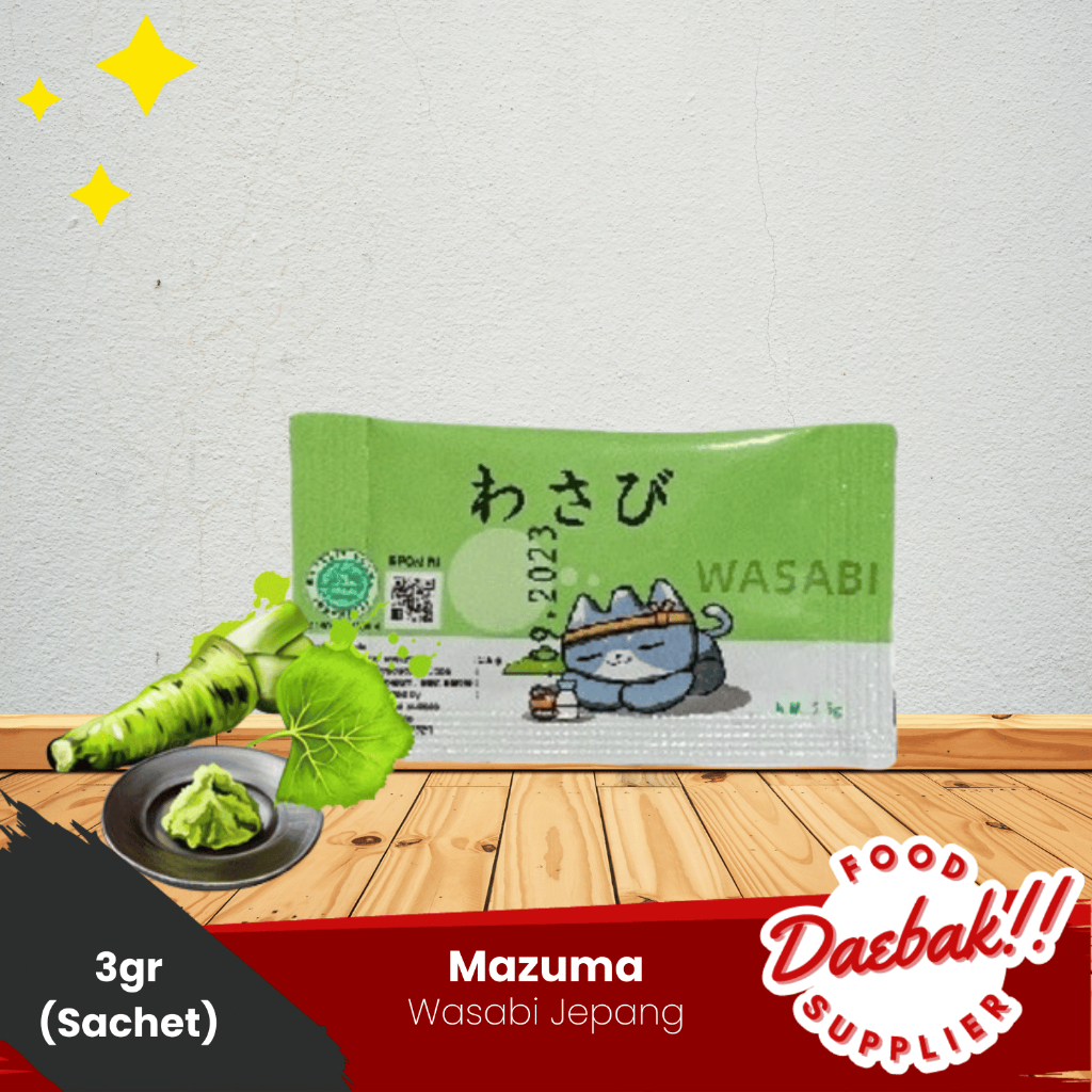 

Mazuma Neri Wasabi Paste Sachet | Pasta Wasabi | Cocolan 2.5gr