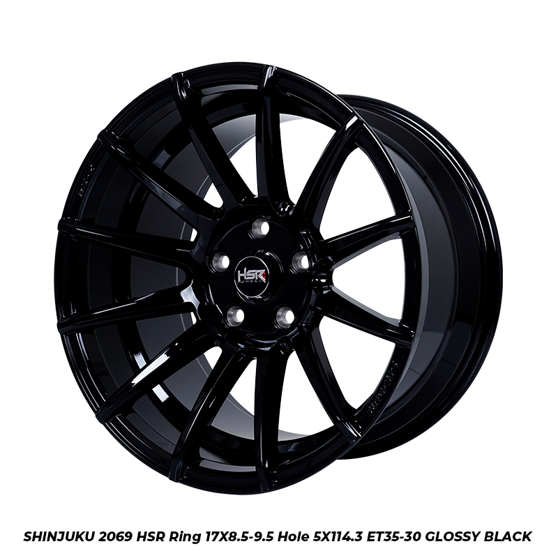 VELG MOBIL RUSH RING 17 HSR SHINJUKU NEW BLACK