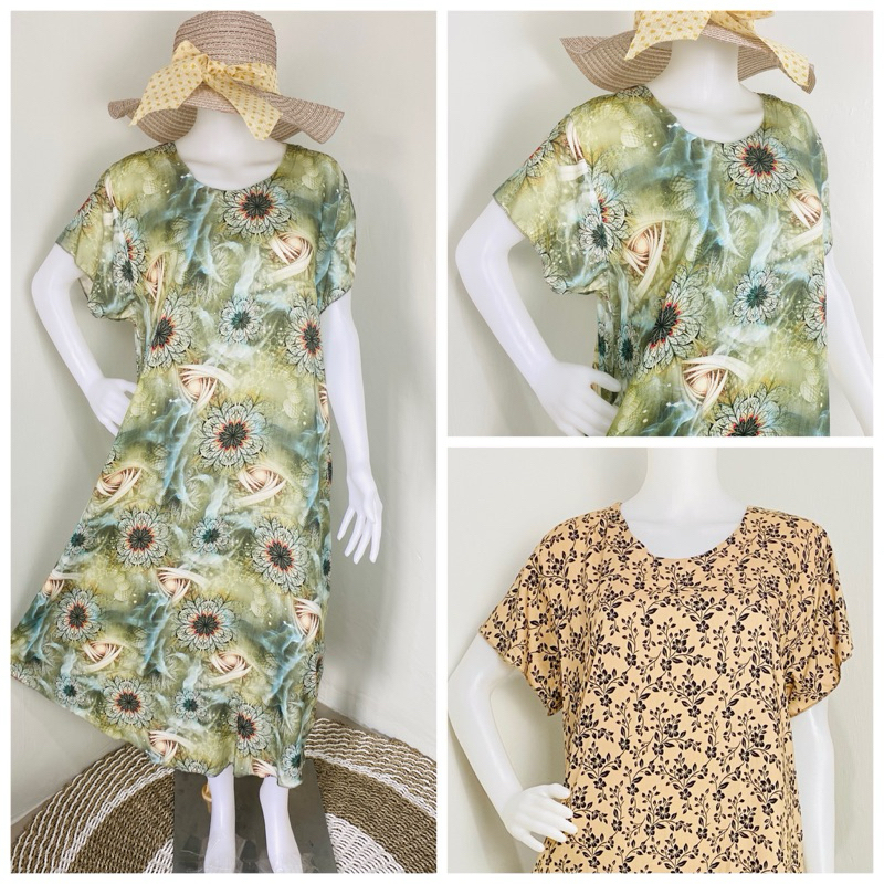 -Princez- DASTER KCL DRESS PANJANG DASTER RUMAH BAHAN RAYON ADEM DASTER KEKINIAN