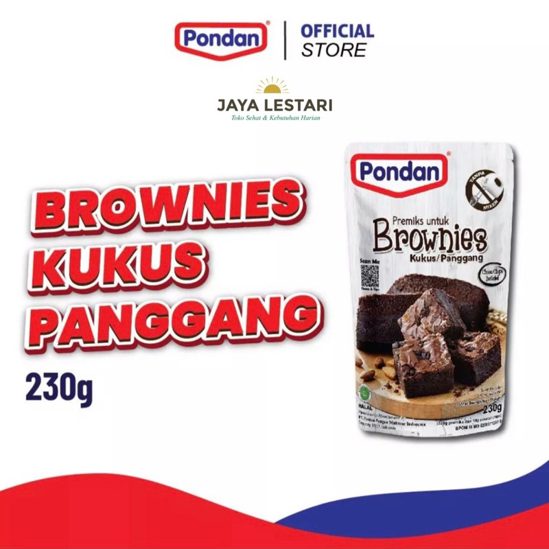 

Pondan Brownies Kukus Panggang (230g)