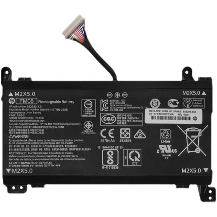 Baterai Hp Omen 17 17-AN 17-AN014TX 922752-42 FM08 HSTNN-LB8B 8Cell