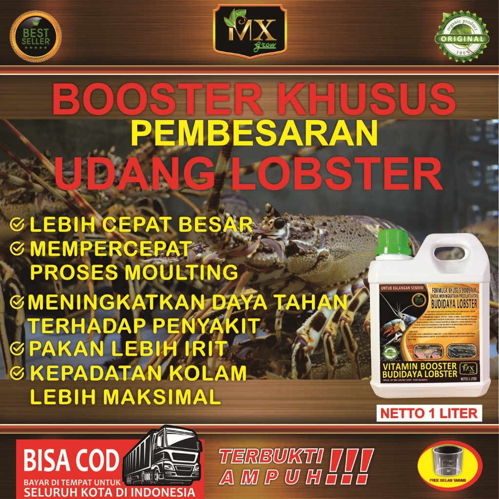 VITAMIN BOOSTER PEMBESARAN UDANG LOBSTER / BOOSTER KHUSUS LOBSTER 1 LITER