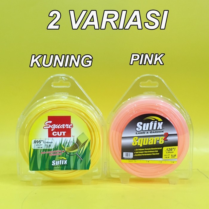 TALI SENAR POTONG RUMPUT / SUFIX 1 LB / 1LB / PANJANG 40 - 83 METER