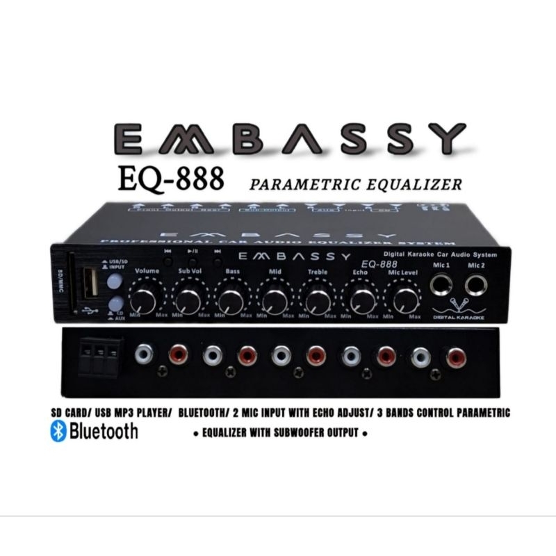 Parametric Mobil Embassy EQ-888 Usb Bluetooth Original