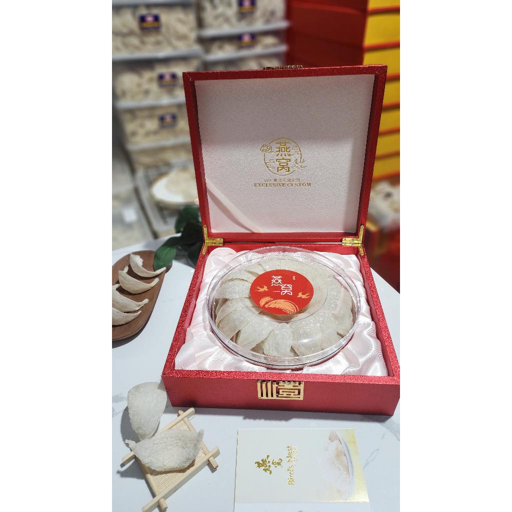 

Sarang burung walet -MANGKOK -PREMIUM SUPER HAMPERS GIFT - Size M-L (CABUT SEMI KERING)