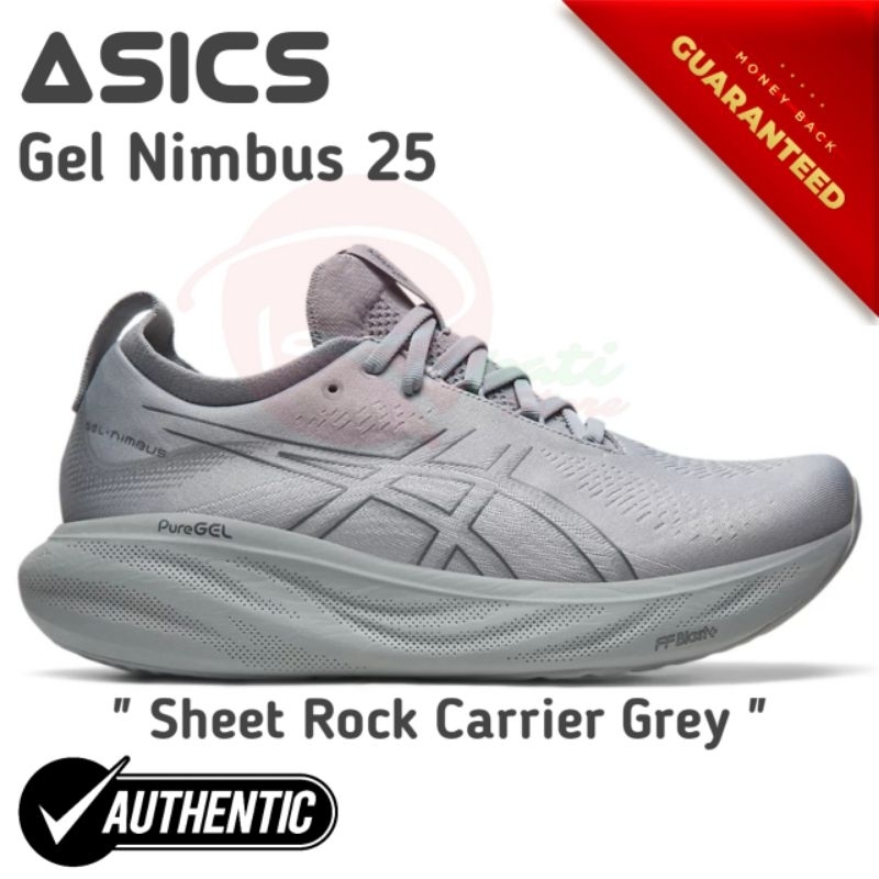 Sepatu Running Original Asics Gel Nimbus 25 Grey