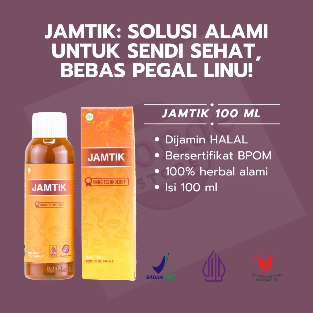 

Obat Herbal JAMTIK 100 ml Turunkan Asam Urat & Rematik ASLI