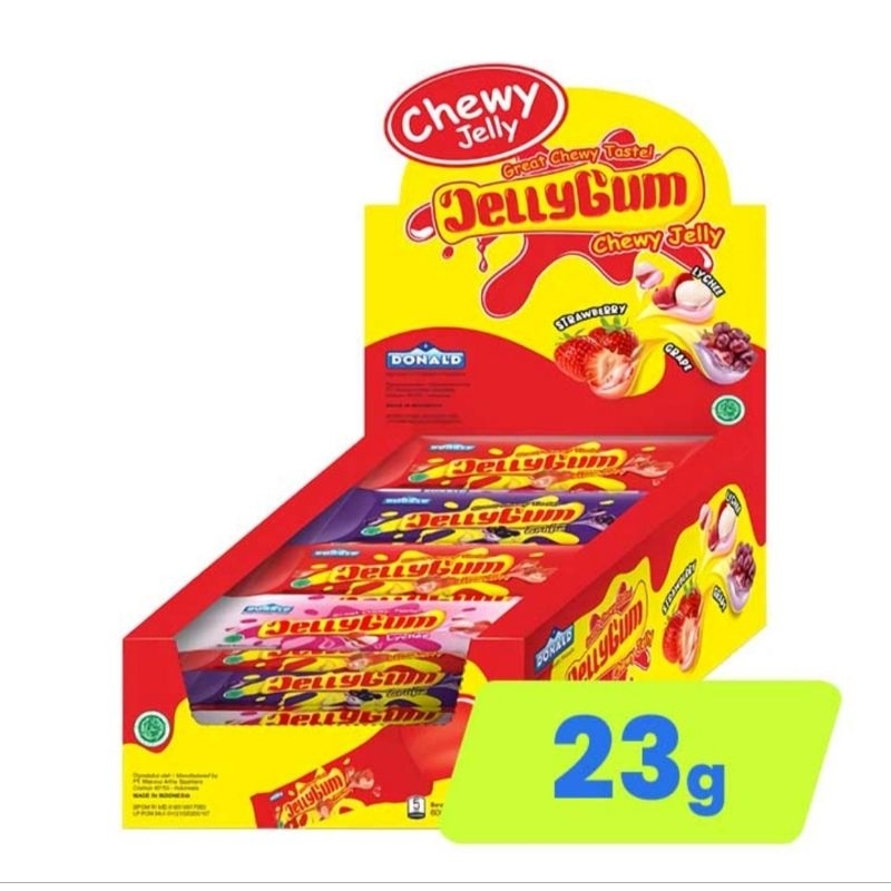 

Jelly Gum Chewy Jelly Mix Blue, Red 552g / Box