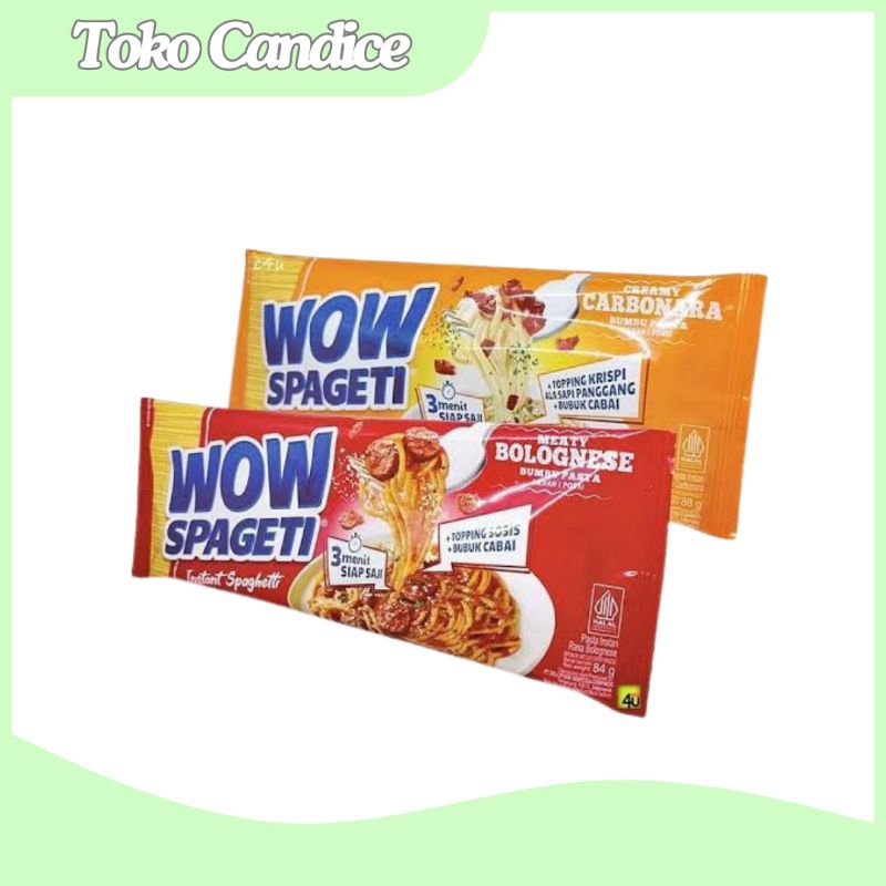 

Wow Spaghetti 84 Gr Varian Bolognese/Carbonara (1 pcs)