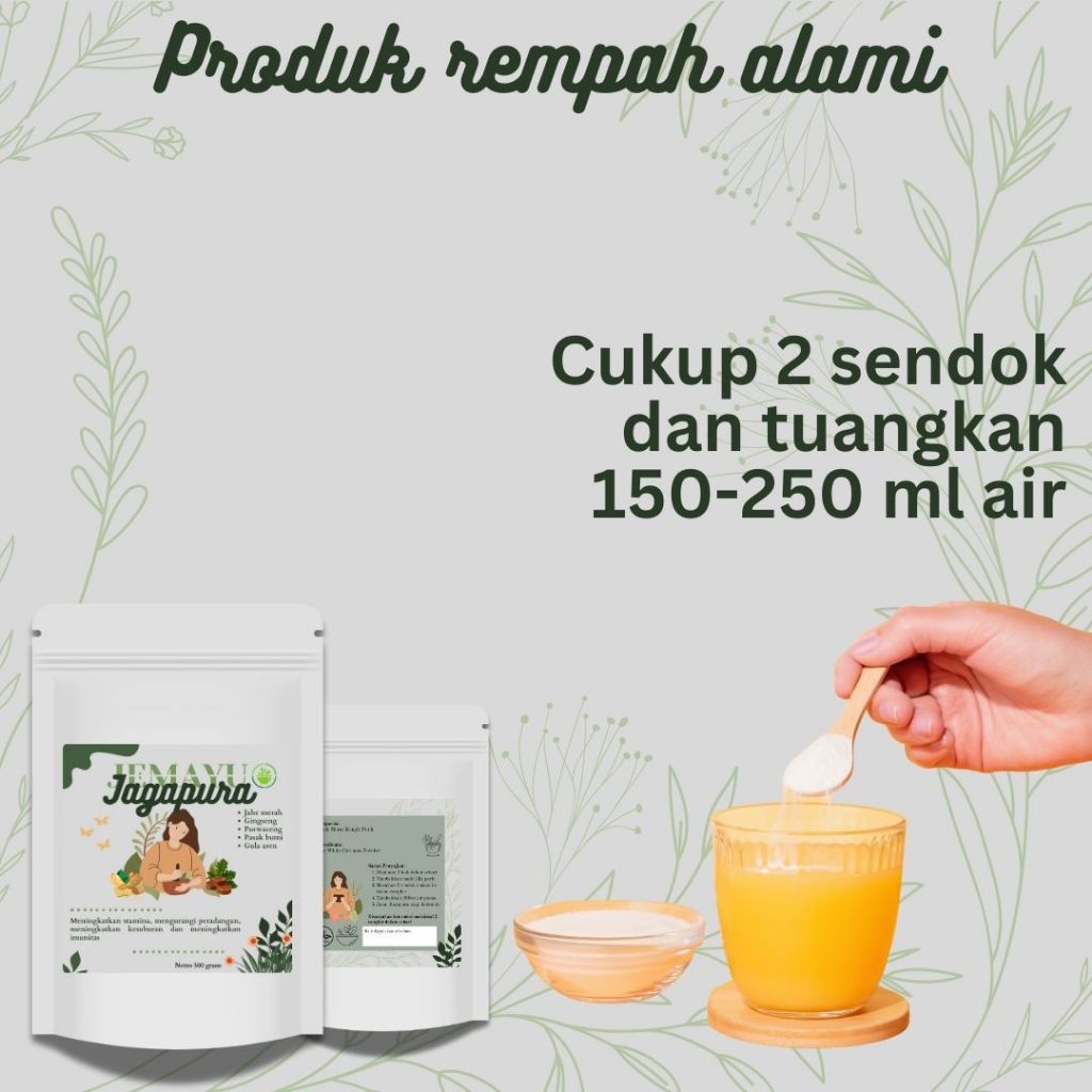 

NG Jamu Jahe Merah Ginseng Gula Aren 100 Gram