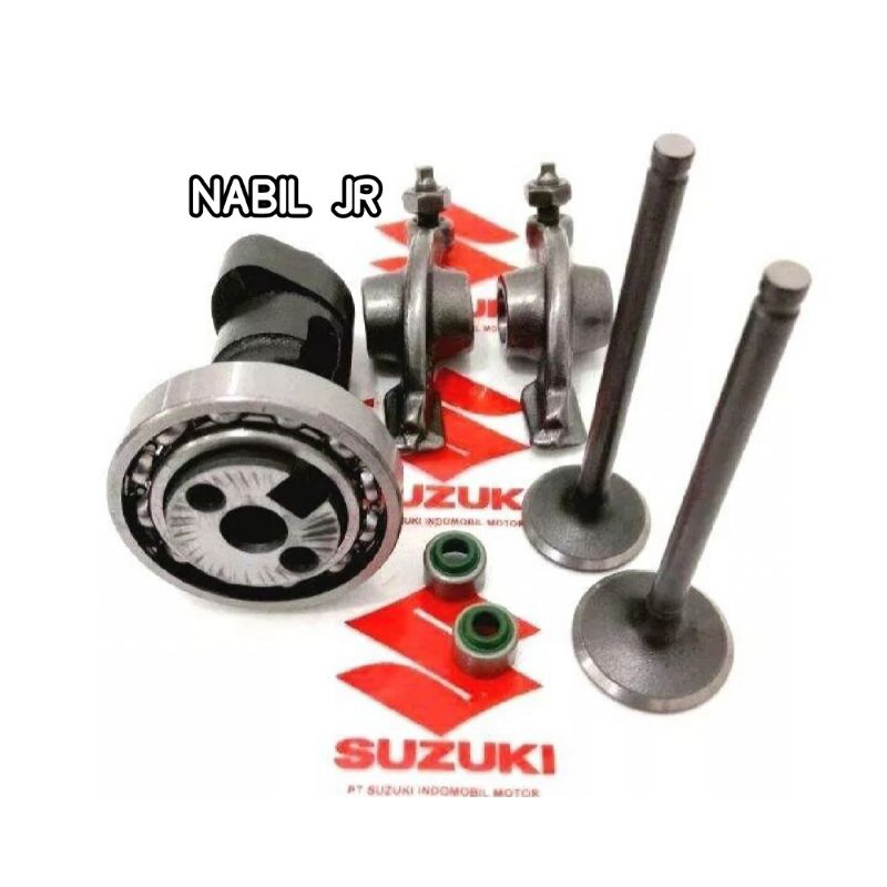 NOKEN AS PLATUK KLEP KLEP SET + SIL KLEP SUZUKI SMASH NEW SHOGUN R 125 ORI SGP