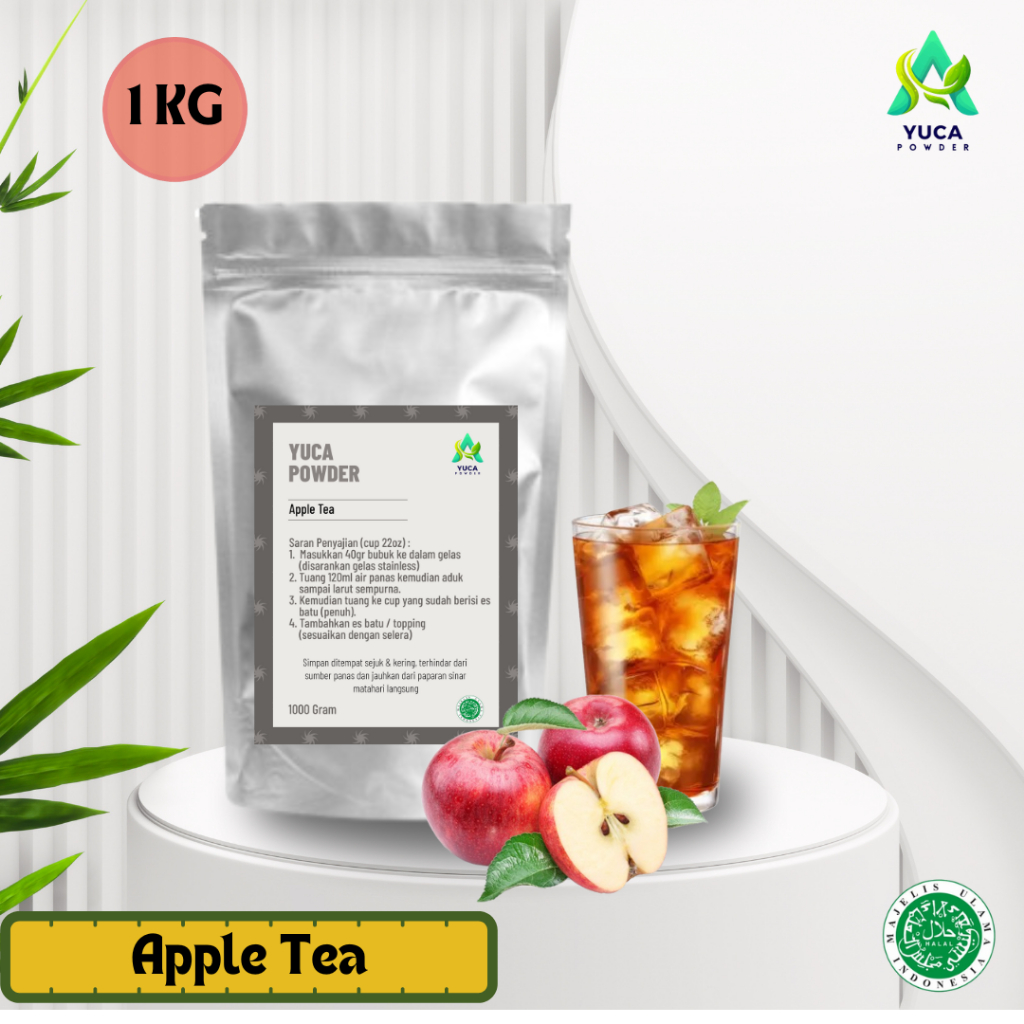 

Bubuk Minuman Rasa APPLE TEA 1Kg - Powder Drink Mix Apple Tea 1Kg