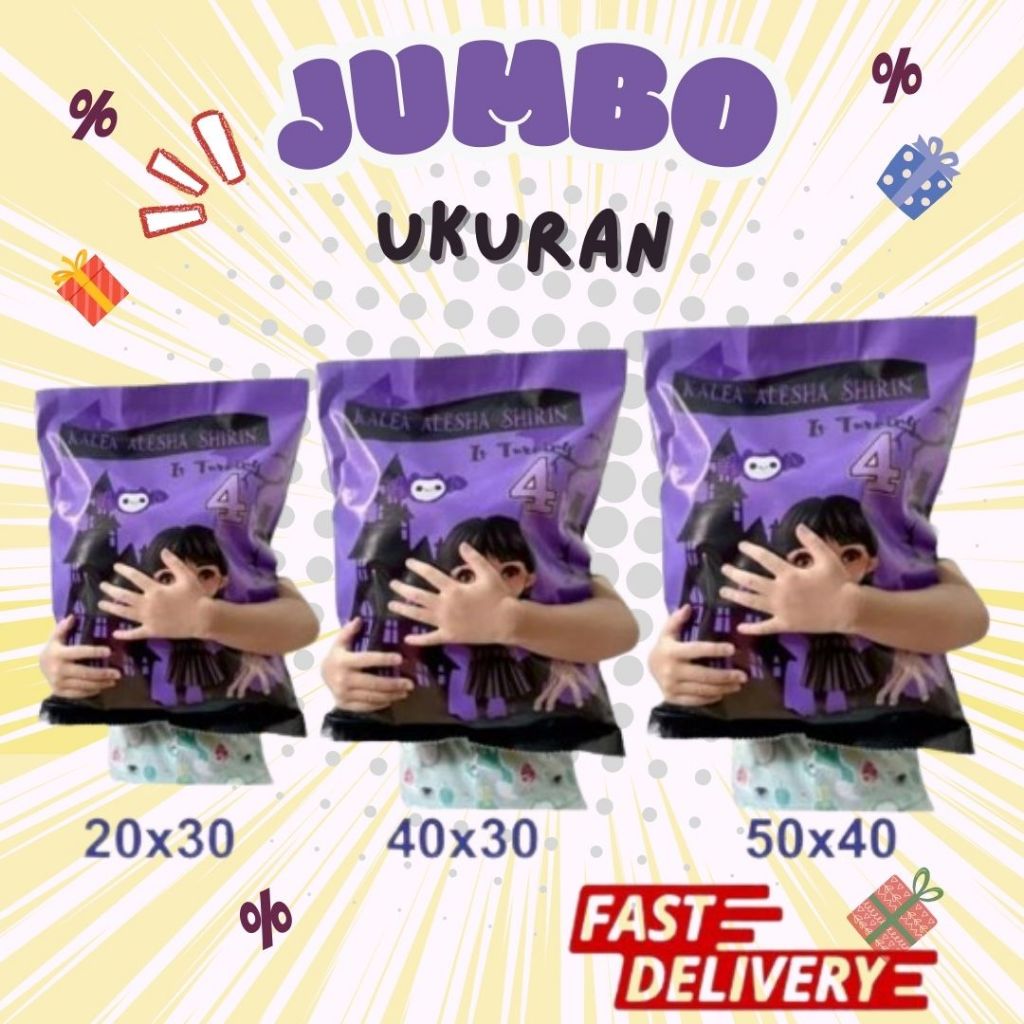 

POUCH SNACK JUMBO GIANT SNACK HAMPERS ULANG TAHUN KEMASAN SNACK ULANG TAHUN - JAYAPRINT