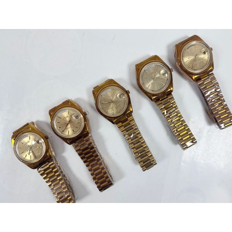 Jam tangan MidoCommanderMido Commander President Datejust 8223 Gold Plated otomatic