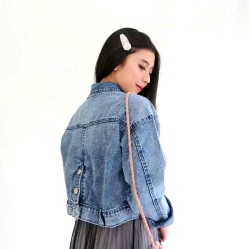 (Cod) Women Jacket Girlskin Jacket Jacket Latest Jeans Korean Style Women Jacket Denim Jacket
