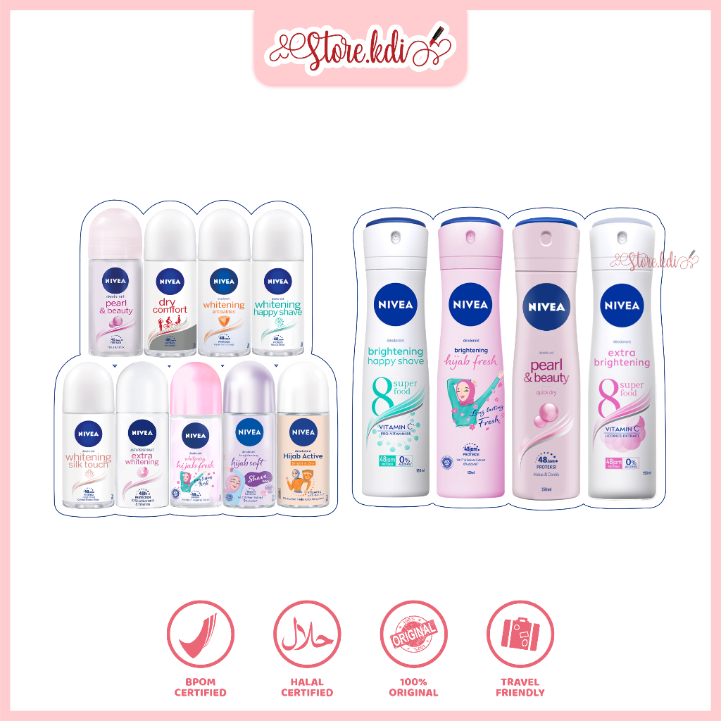 NIVEA Deodorant Roll On & Spray