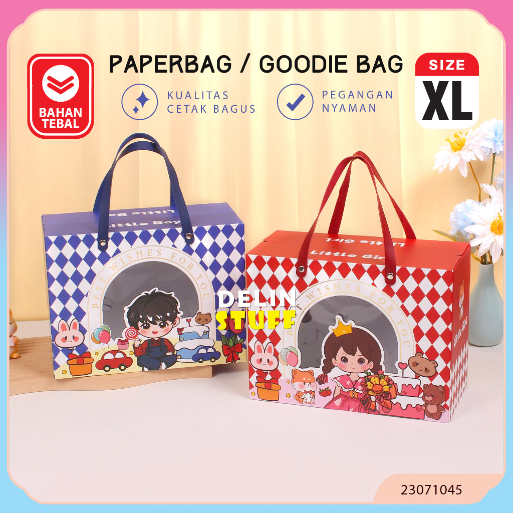 

Goodie Bag Ulang Tahun Anak Lotso Bear Tas Ulang Tahun Anak Tas Bingkisan Ulang Tahun Paper Bag Ultah size XL (23071045, 23071029, 23071030)