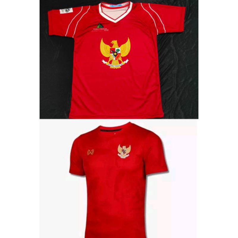 JERSEY RETRO TIMNAS INDONESIA 2004 dan Versi Warrior - FREE NAME SET