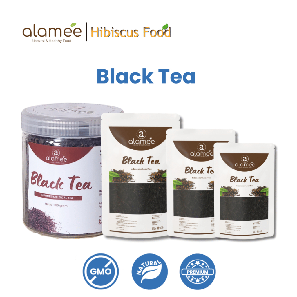 

ALAMEE Black Tea Teh Organic Bunga Kering Hitam Dried Alami Organik Herbal