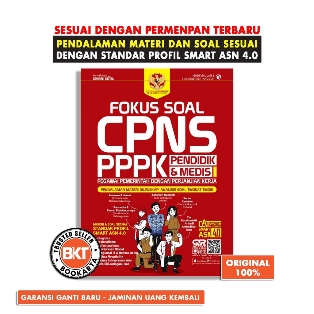 Buku PPPK Guru dan Perawat Fokus Soal CPNS PPPK Pendidik Dan Medis