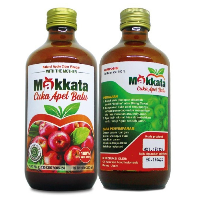 

Makkata Cuka Apel | Original 100% | 330 ml