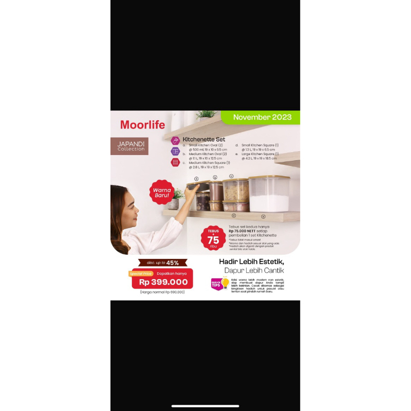 MOORLIFE KITCHENETTE SET//TOPLES SET MOORLIFE//ORIGINAL MOORLIFE