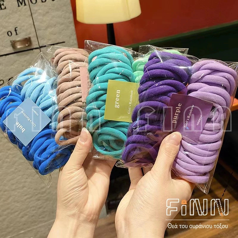 Ikat Rambut Donat Korea Isi 50 /Ikat Rambut Korea Towel Ring Warna Warni /Donat Towel Ring