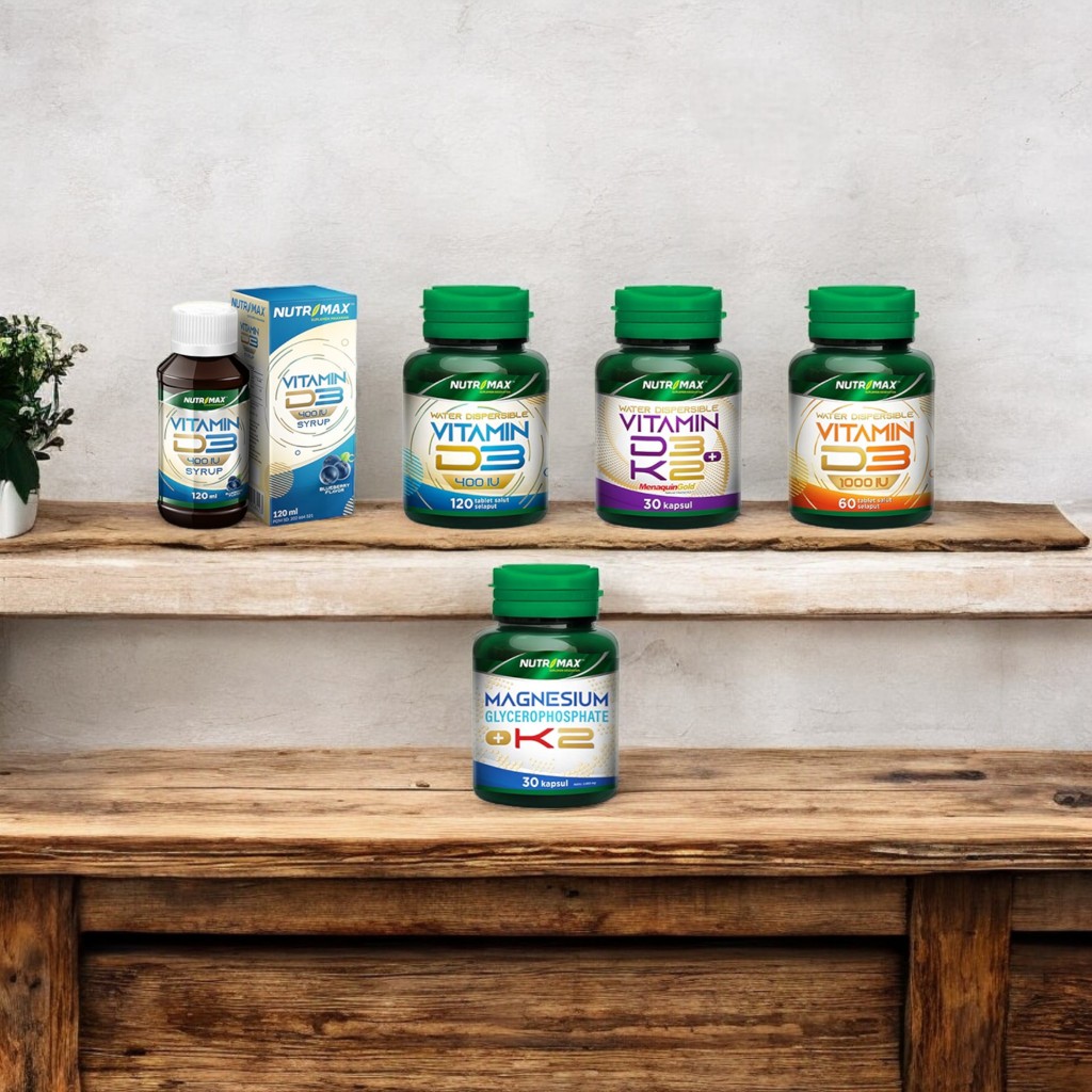 NUTRIMAX Vitamin D D3 Series (D3 Syrup / D3 400 IU / D3+K2 / D3 1000 IU / K2 Magnesium)