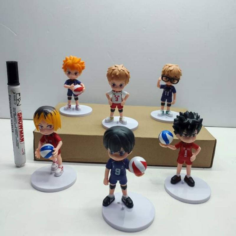 mainan figure Haikyu volleyball tobio kageyama nishinoya yu kei tsukishima kenma kozume koshi sugawa