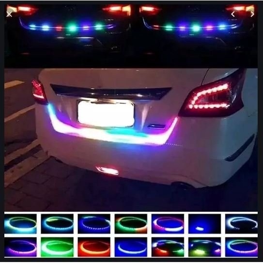 Lampu LED Bagasi Mobil RGB Running LED Strip120cm 24 Volt