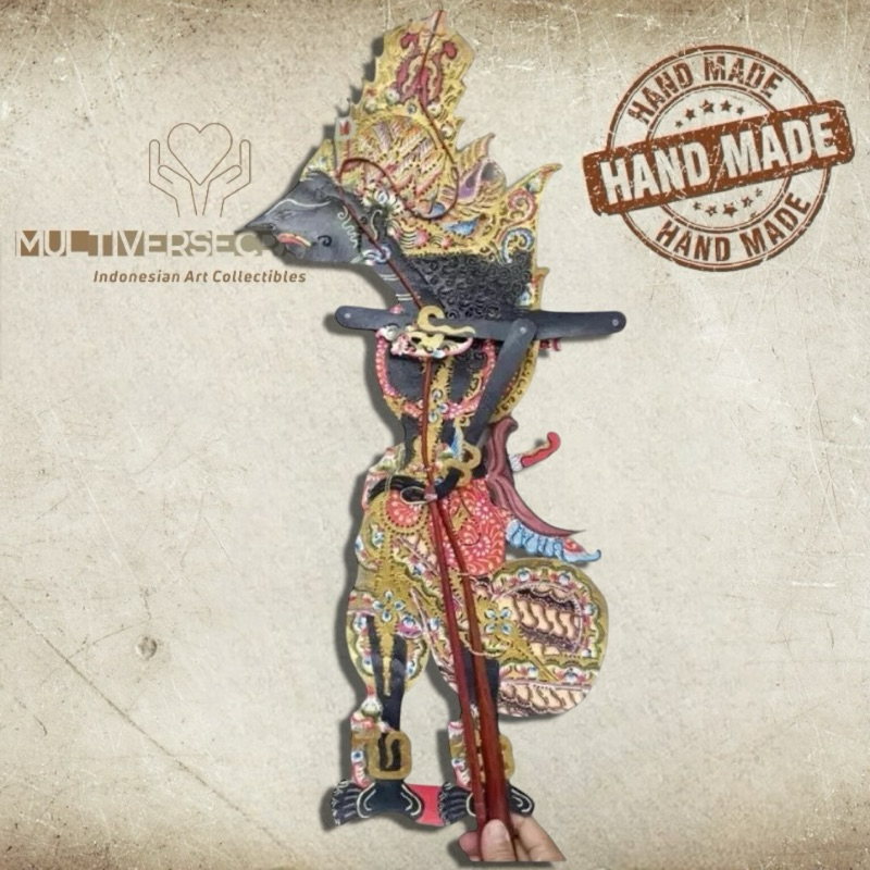 Wayang Alusan Kulit Sapi ASLI Krisna/Kresna Alusan 60cm Standar Dalang