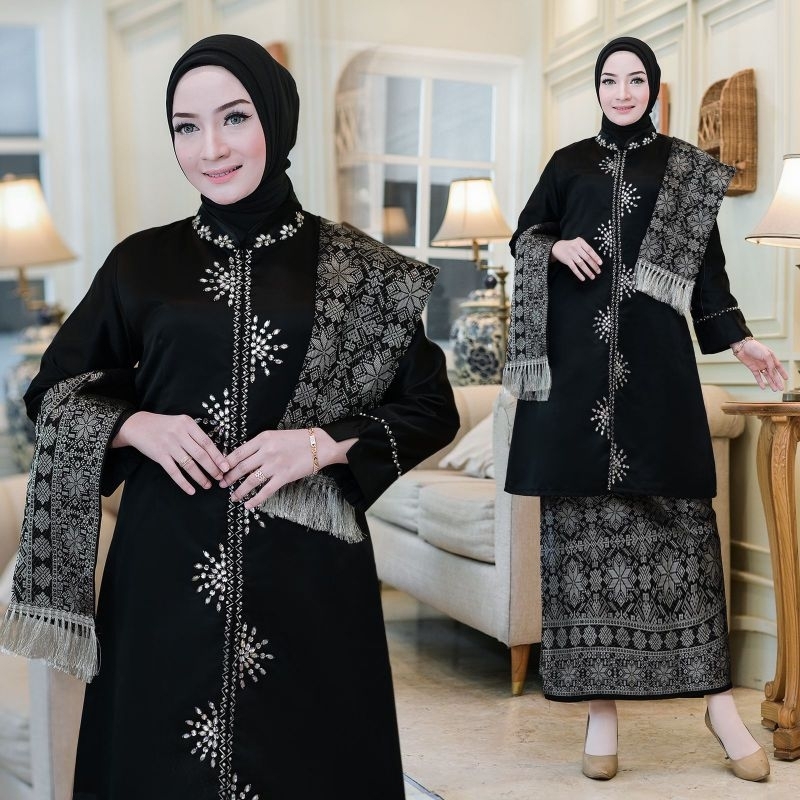 SET BAJU KURUNG PAYET ZIKZAK SONGKET SELENDANG/ BAJU KURUNG PAYET PREMIUM SET SONGKET SELENDANG/