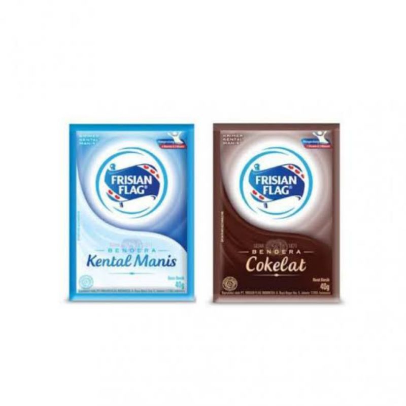 

Susu frisian flag putih dan coklat 40 gram