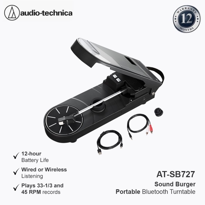 Portable Bluetooth Turntable Audio-Technica AT-SB727