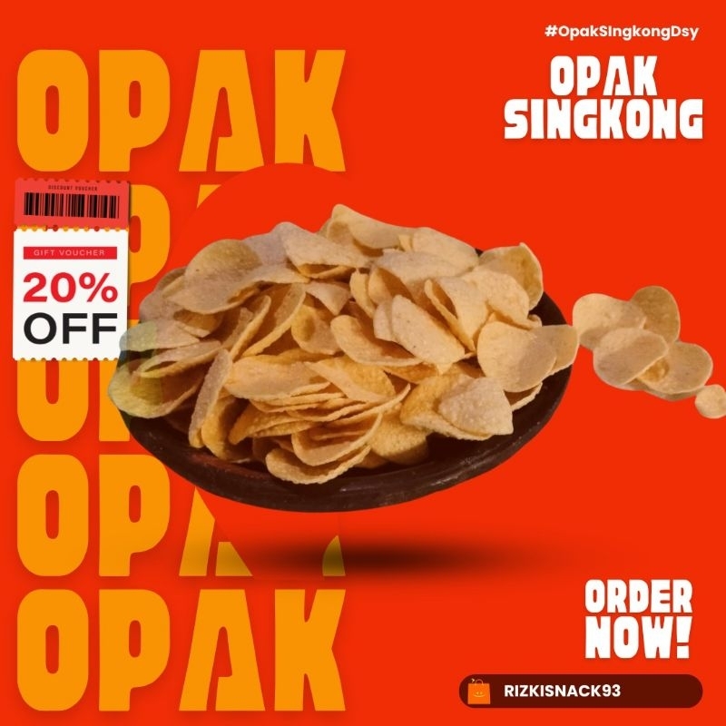 

Opak Singkong mini mentega kemasan 200gr