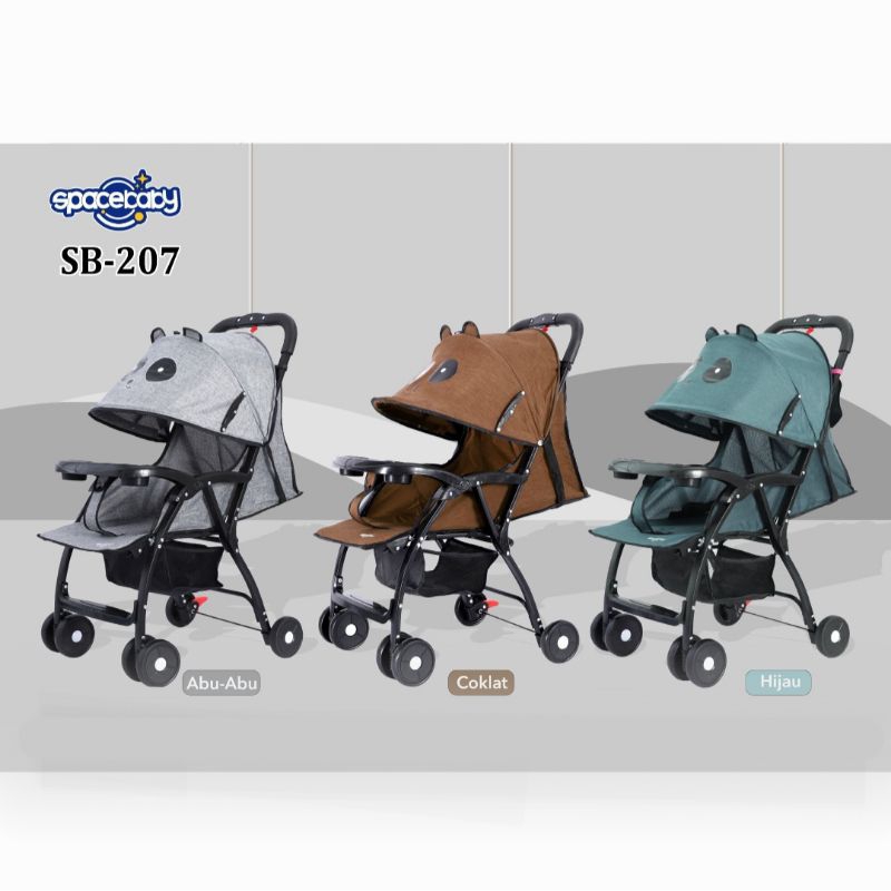 Stroller Bayi Spacebaby SB-207 Kereta Dorong Bayi Baby Stroller Dorongan Bayi