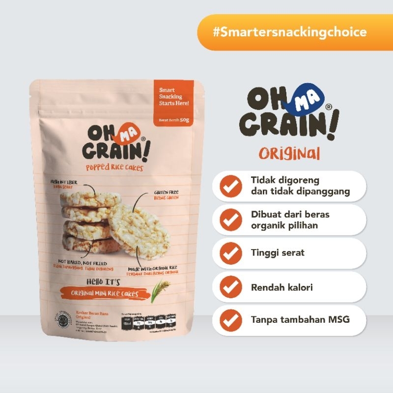 

Oh Ma Grain! Rice Crackers Snack Sehat Anak