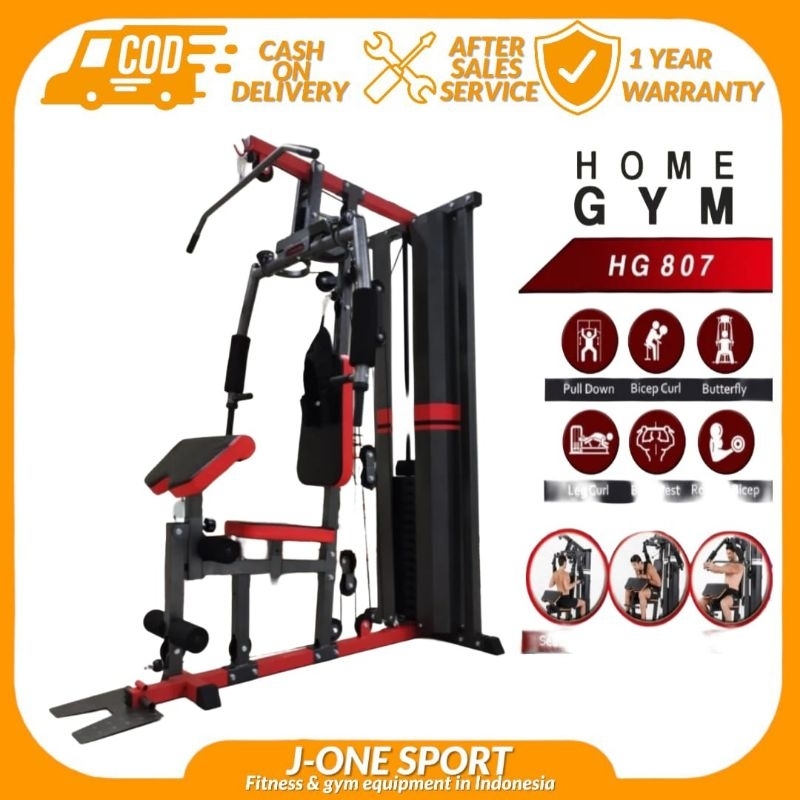 Fitclas-Home gym 1 sisi HG807(Original) Alat fitness angkat Beban/Alat fitness dirumah