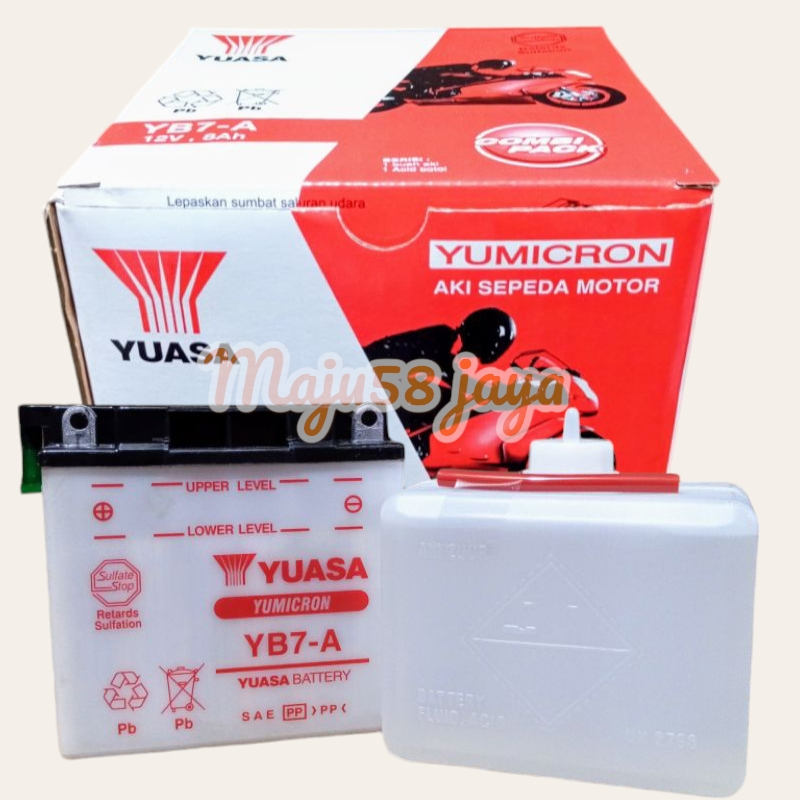 Aki Motor Thunder AKI YUASA YB7-A AKI BASAH YUASA