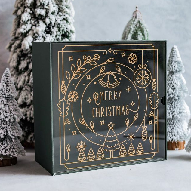 

Grinch Box - Hardbox Tutup Akrilik Packaging Natal / Christmas