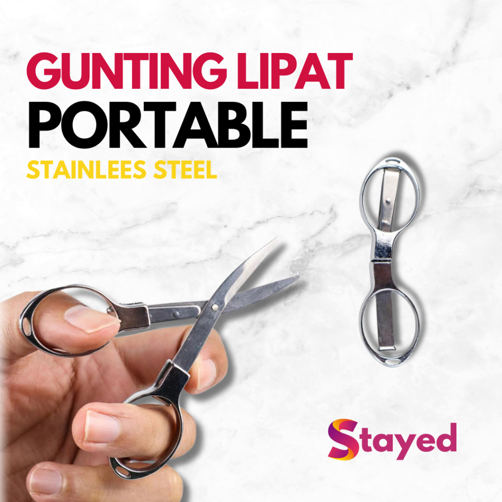 

SHUN ZI Gunting Lipat Portable Dragon Alloy Stainless Steel - JJ-001 - Silver