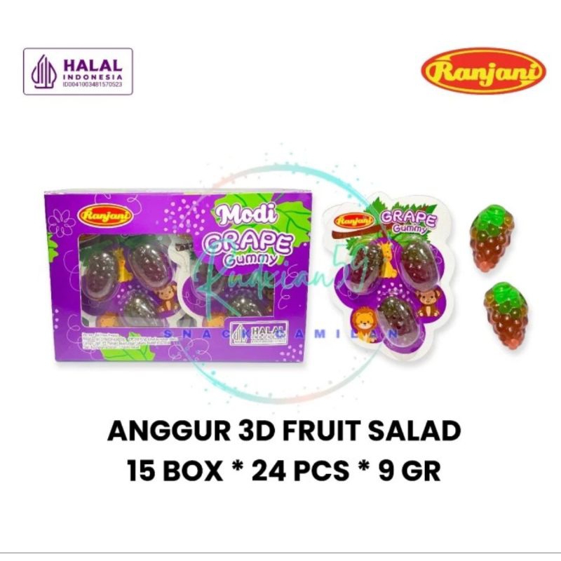 

Ranjani 3D modi salad Grape anggur box isi 24 pcs