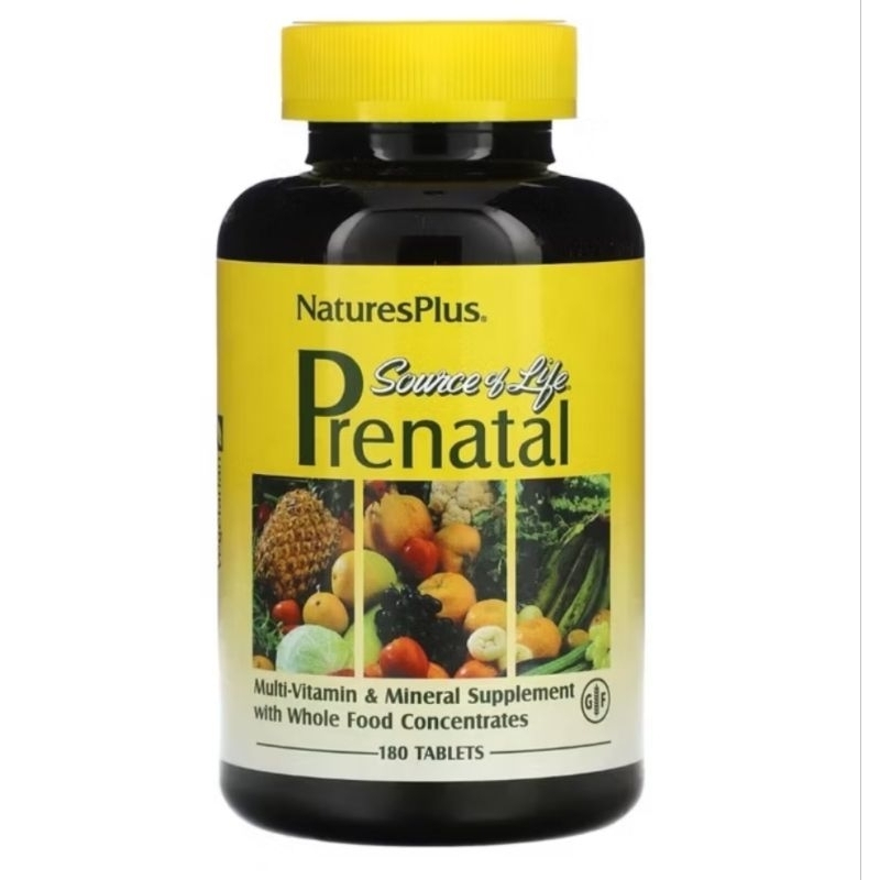 Natures Plus Source of Life Prenatal Whole Food Concentrate Wholefood Multivitamin Multimineral Supl