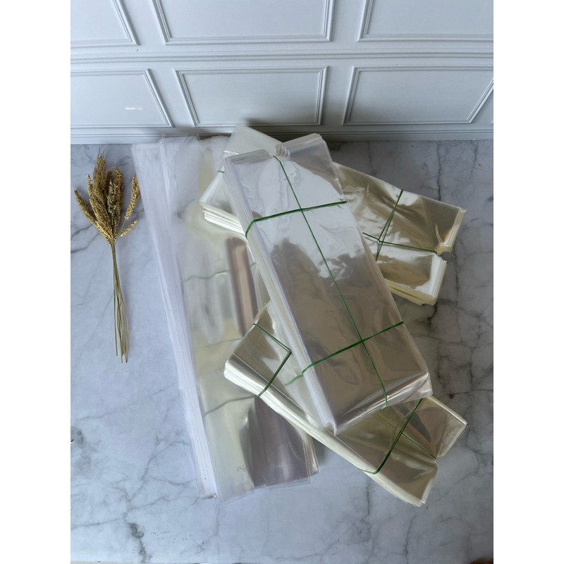 1 kg Plastik Packing Kaos Kaki Bening / Plastik Kemasan Kaos Kaki / Plastik Opp Pond Kaos Kaki