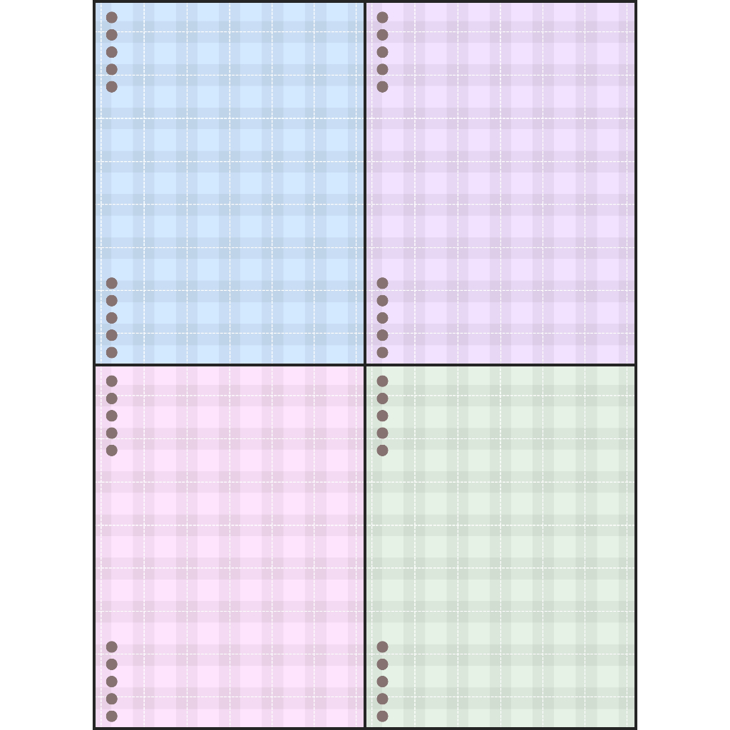 

Flossola - Notebook A5 Checkered Pattern / Buku Motif Kotak-Kotak / Buku Tulis Aesthetic / Notebook Ring Custom