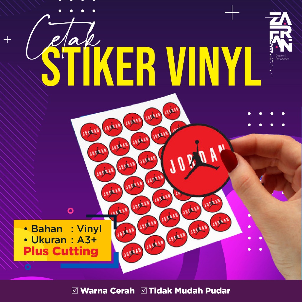 

CETAK STIKER VINIL CUT A3 MURAH / CETAK STIKER LABEL KEMASAN MAKANAN MINUMAN ONLINESHOP MURAH