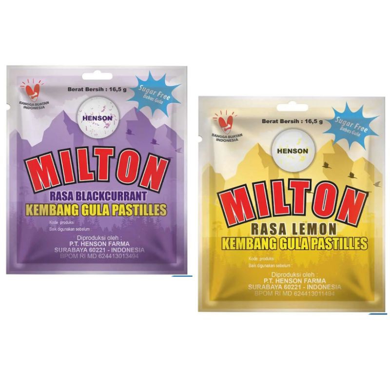 

Milton Candy Pastilles Sugar Free Blackcurrant Lemon 16.5G